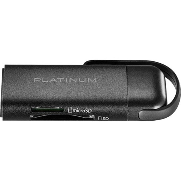 Platinum™ - UHS-I USB 3.2 Gen 1 Memory Card Reader - Black - Picture 3 of 5
